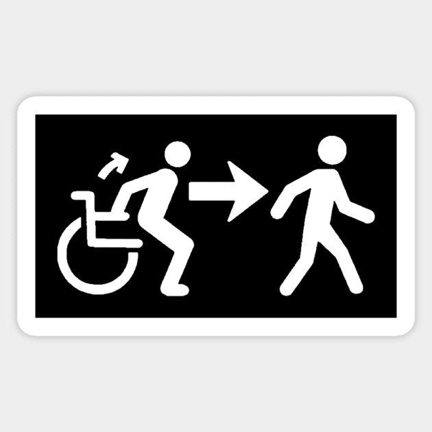 Ambulatory Wheelchair User Symbol Sticker by annieelainey